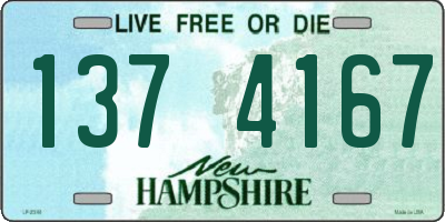NH license plate 1374167