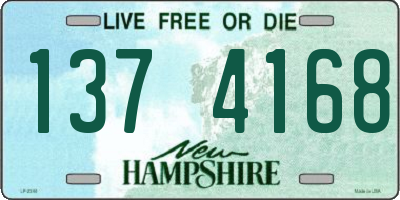 NH license plate 1374168