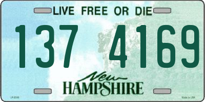 NH license plate 1374169