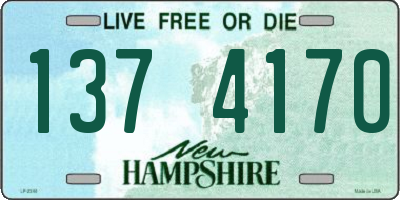 NH license plate 1374170