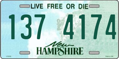 NH license plate 1374174