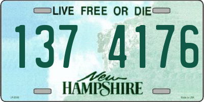 NH license plate 1374176