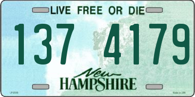 NH license plate 1374179