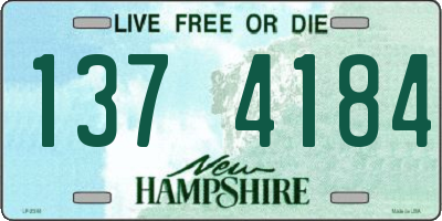 NH license plate 1374184