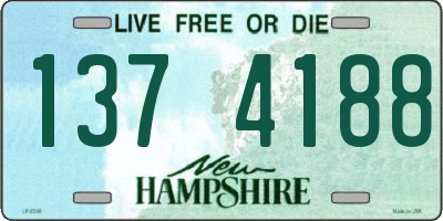 NH license plate 1374188