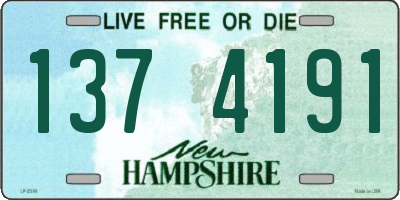 NH license plate 1374191