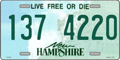 NH license plate 1374220