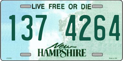 NH license plate 1374264