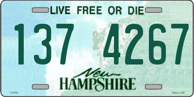NH license plate 1374267