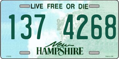 NH license plate 1374268