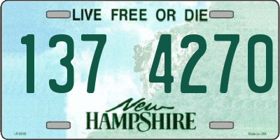 NH license plate 1374270