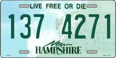 NH license plate 1374271