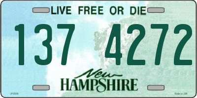 NH license plate 1374272