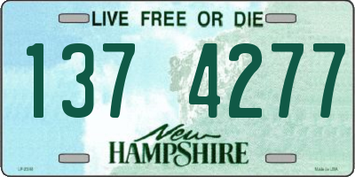 NH license plate 1374277