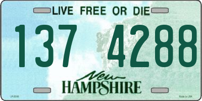NH license plate 1374288