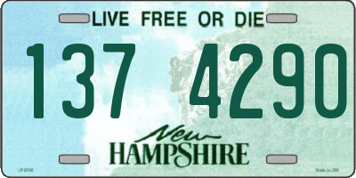 NH license plate 1374290