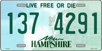 NH license plate 1374291