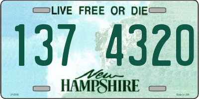 NH license plate 1374320
