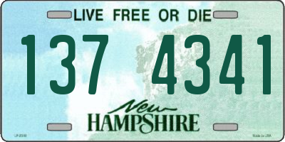 NH license plate 1374341