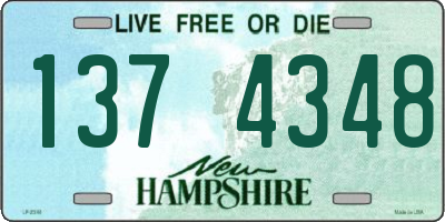 NH license plate 1374348