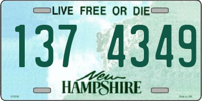 NH license plate 1374349