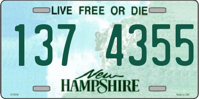 NH license plate 1374355