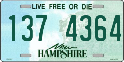 NH license plate 1374364