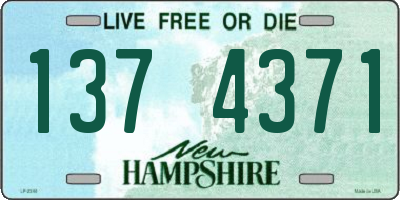 NH license plate 1374371