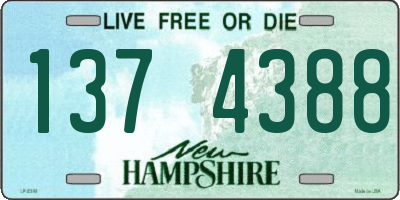 NH license plate 1374388