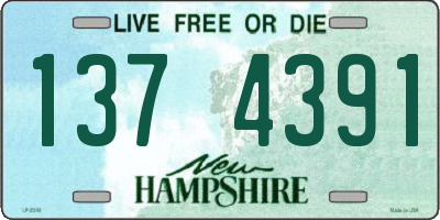 NH license plate 1374391