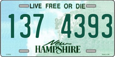 NH license plate 1374393