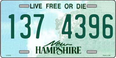 NH license plate 1374396