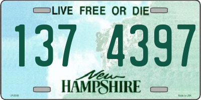 NH license plate 1374397