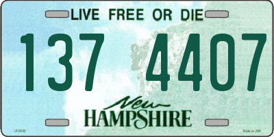 NH license plate 1374407