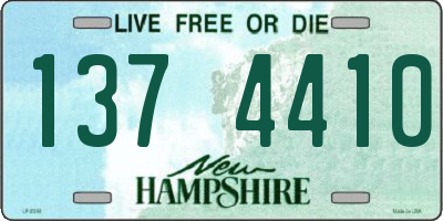 NH license plate 1374410