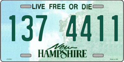 NH license plate 1374411