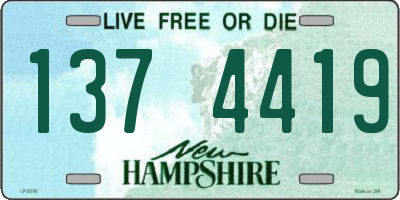 NH license plate 1374419
