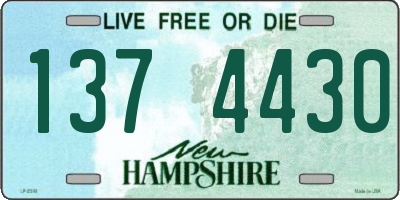 NH license plate 1374430