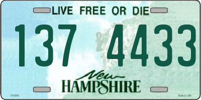 NH license plate 1374433