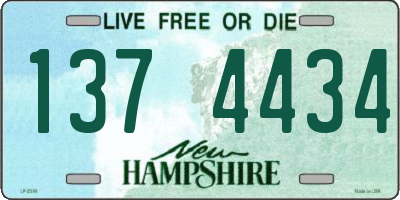 NH license plate 1374434