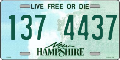 NH license plate 1374437