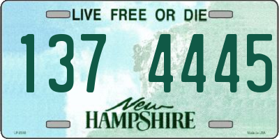 NH license plate 1374445