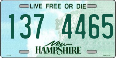 NH license plate 1374465