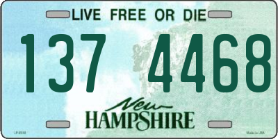 NH license plate 1374468