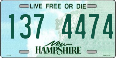 NH license plate 1374474