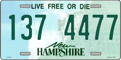 NH license plate 1374477