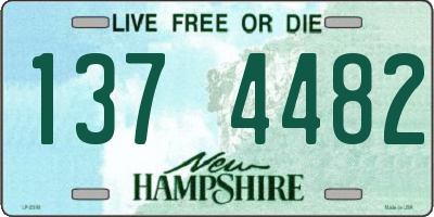 NH license plate 1374482