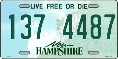NH license plate 1374487