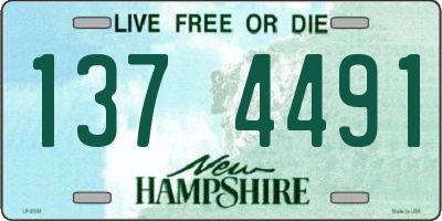 NH license plate 1374491