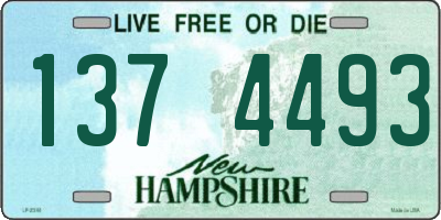 NH license plate 1374493